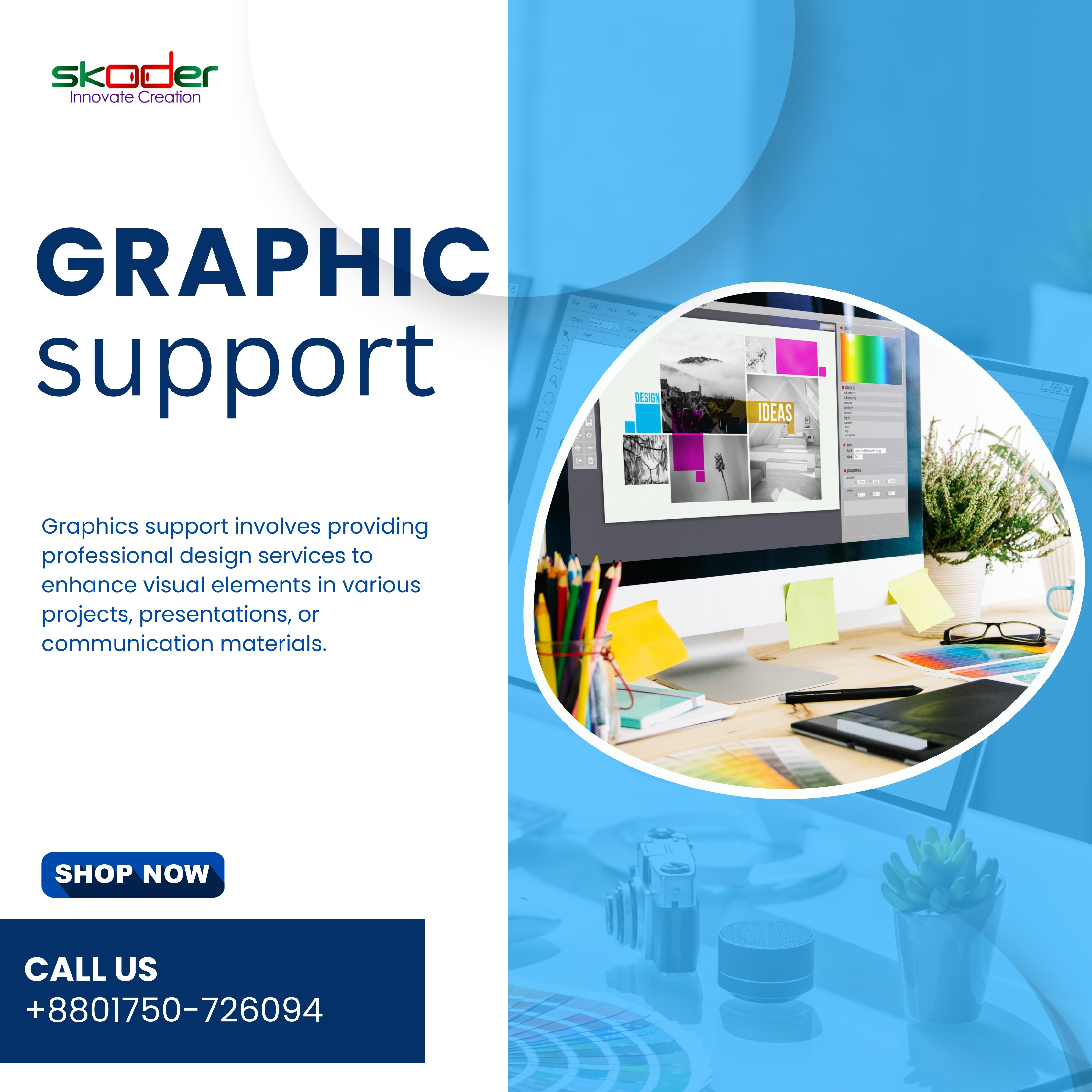 Graphics Support - Pad, Visiting Card, Banner, Cover bundle